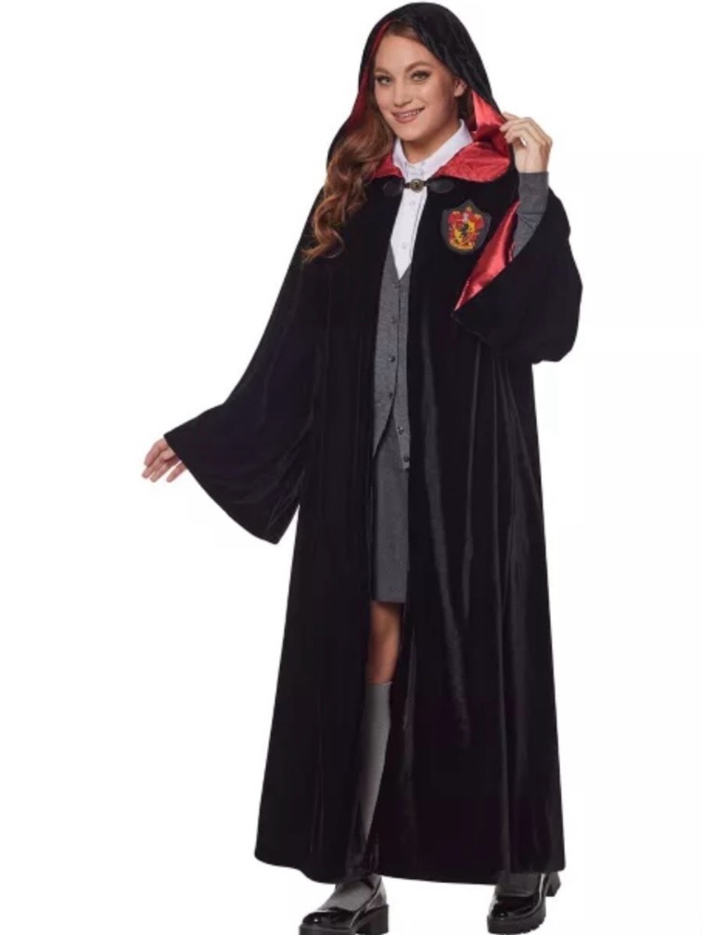 Charades Harry Potter Gryffindor Deluxe Costume Bundle Kids L 10-12 Women’s XS